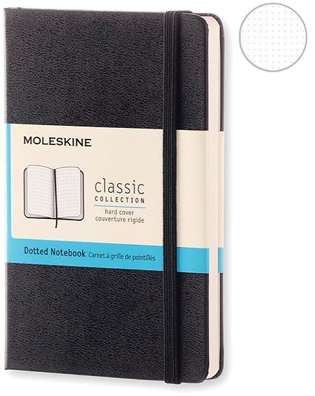 Блокнот Moleskine CLASSIC POCKET, пунктир, черный Блокнот Moleskine CLASSIC POCKET, пунктир, черный
