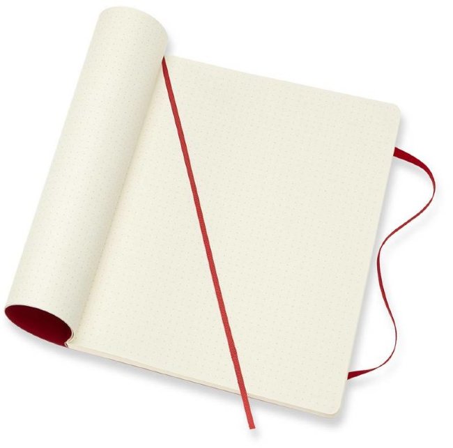 Блокнот Moleskine CLASSIC SOFT, пунктир, красный