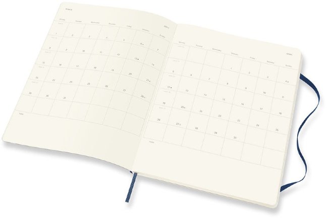 Еженедельник Moleskine CLASSIC SOFT WKNT XL 190х250мм 144стр. мягкая обложка синий сапфир Еженедельник Moleskine CLASSIC SOFT WKNT XL 190х250мм 144стр. мягкая обложка синий сапфир