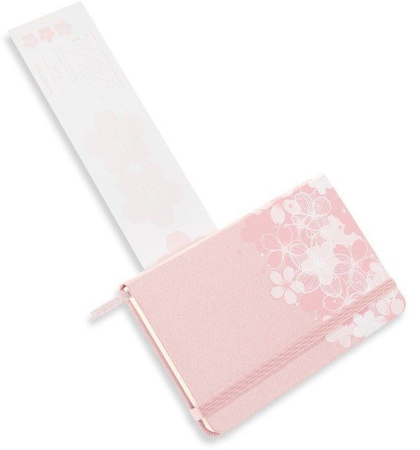 Блокнот Moleskine LIMITED EDITION SAKURA 90x140мм обложка текстиль 192стр. линейка, розовый