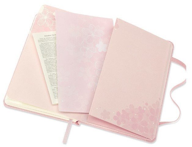 Блокнот Moleskine LIMITED EDITION SAKURA 90x140мм обложка текстиль 192стр. линейка, розовый