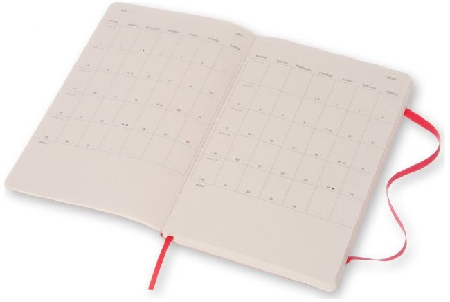 Еженедельник Moleskine ACADEMIC WKNT LGS, A5, красный Еженедельник Moleskine ACADEMIC WKNT LGS, A5, красный