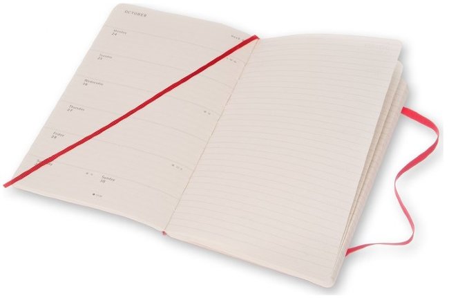 Еженедельник Moleskine ACADEMIC WKNT LGS, A5, красный Еженедельник Moleskine ACADEMIC WKNT LGS, A5, красный