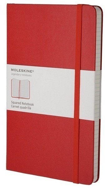 Блокнот Moleskine CLASSIC LARGE, клетка, красный Блокнот Moleskine CLASSIC LARGE, клетка, красный