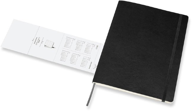Еженедельник Moleskine CLASSIC SOFT WKNT XL 190х250мм 144стр. мягкая обложка черный Еженедельник Moleskine CLASSIC SOFT WKNT XL 190х250мм 144стр. мягкая обложка черный