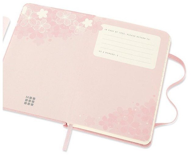 Блокнот Moleskine LE SAKURA 130х210мм обложка текстиль 240стр. линейка розовый
