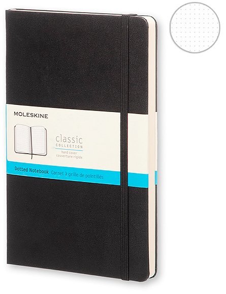 Блокнот Moleskine CLASSIC LARGE, пунктир, черный Блокнот Moleskine CLASSIC LARGE, пунктир, черный