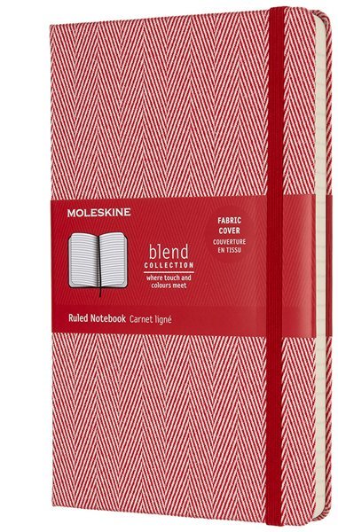 Блокнот Moleskine Limited Edition BLEND Large, линейка, красный