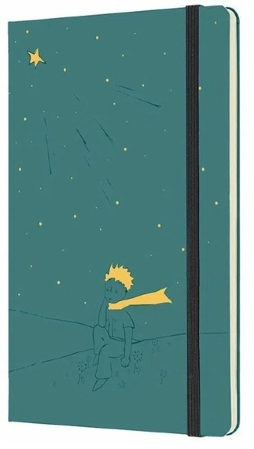 Блокнот Moleskine LE PETIT PRINCE Large 130х210мм 192стр. линейка твердая обложка, зеленый Блокнот Moleskine LE PETIT PRINCE Large 130х210мм 192стр. линейка твердая обложка, зеленый