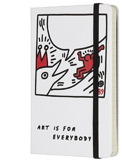 Блокнот Moleskine Limited Edition KEITH HARING Pocket, линейка, белый Блокнот Moleskine Limited Edition KEITH HARING Pocket, линейка, белый