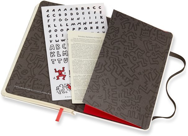 Блокнот Moleskine Limited Edition KEITH HARING Pocket, линейка, белый Блокнот Moleskine Limited Edition KEITH HARING Pocket, линейка, белый