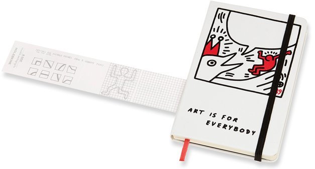 Блокнот Moleskine Limited Edition KEITH HARING Pocket, линейка, белый Блокнот Moleskine Limited Edition KEITH HARING Pocket, линейка, белый