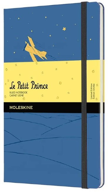 Блокнот Moleskine LE PETIT PRINCE Large 130х210мм 192стр. линейка твердая обложка, синий