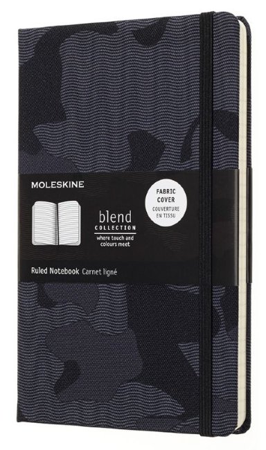 Блокнот Moleskine Limited Edition  BLEND LGH Large, линейка Camouflage black
