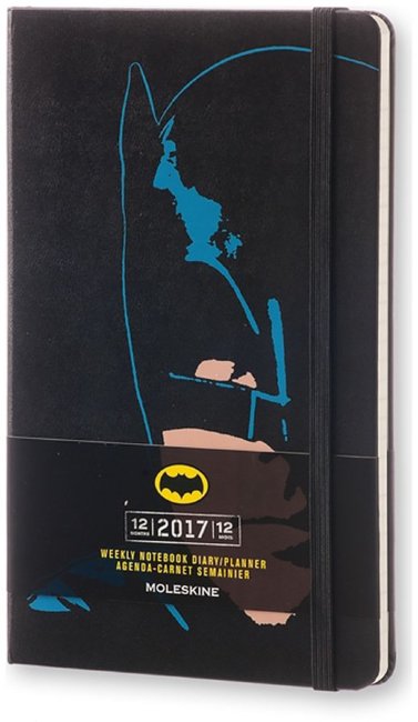 Еженедельник Moleskine Batman Wknt, черный