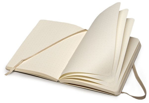 Блокнот Moleskine CLASSIC SOFT, пунктир, бежевый