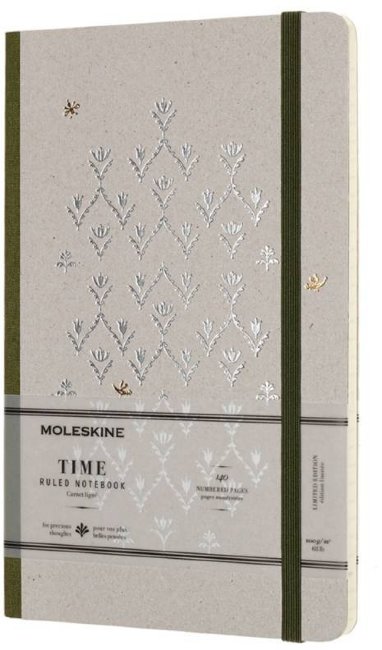 Блокнот Moleskine Limited Edition TIME NOTEBOOKS Large, линейка, зеленый Блокнот Moleskine Limited Edition TIME NOTEBOOKS Large, линейка, зеленый