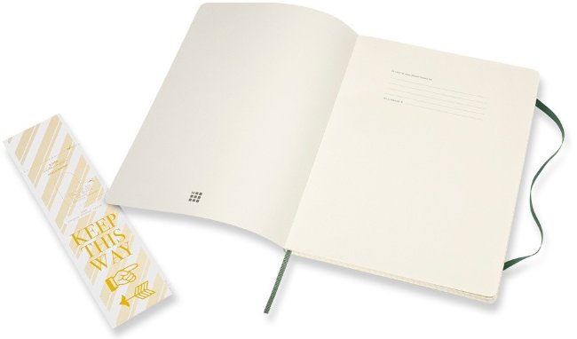 Блокнот Moleskine CLASSIC SOFT, клетка, зеленый