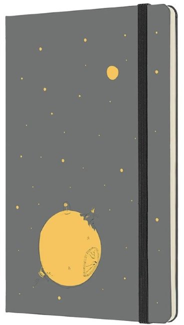 Блокнот Moleskine LE PETIT PRINCE Large 130х210мм 192стр. нелинованный твердая обложка, серый
