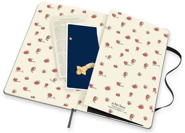 Блокнот Moleskine LE PETIT PRINCE Large 130х210мм 192стр. нелинованный твердая обложка, серый