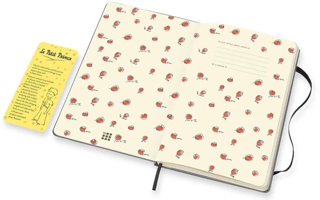 Блокнот Moleskine LE PETIT PRINCE Large 130х210мм 192стр. нелинованный твердая обложка, серый