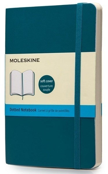 Блокнот Moleskine CLASSIC SOFT, пунктир, бирюзовый
