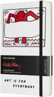 Блокнот Moleskine Limited Edition KEITH HARING Large, нелинованный, белый