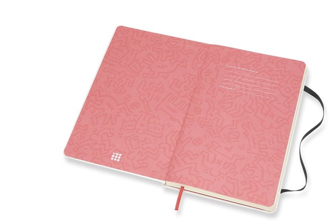 Блокнот Moleskine Limited Edition KEITH HARING Large, нелинованный, белый