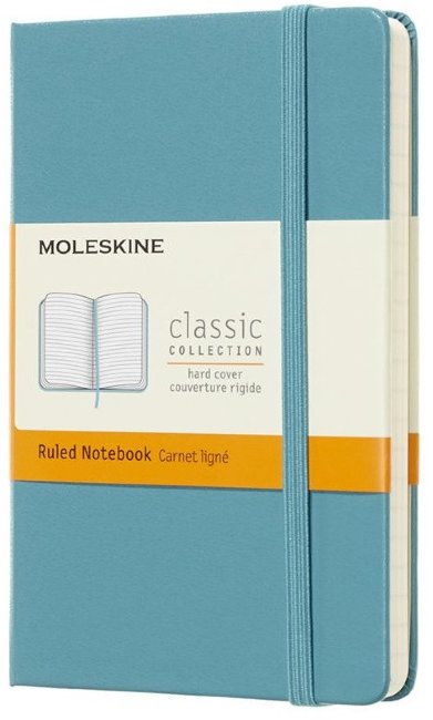Блокнот Moleskine CLASSIC Pocket, линейка, голубой Блокнот Moleskine CLASSIC Pocket, линейка, голубой