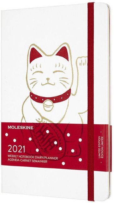Еженедельник Moleskine MANEKI NEKO Large 130х210мм 144стр. красный