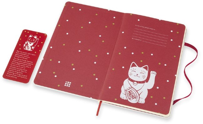 Еженедельник Moleskine MANEKI NEKO Large 130х210мм 144стр. красный