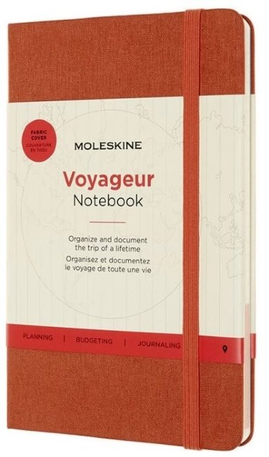 Блокнот Moleskine VOYAGEUR Medium 115x180мм 208стр. нелинованный мягкая обложка, оранжевый Блокнот Moleskine VOYAGEUR Medium 115x180мм 208стр. нелинованный мягкая обложка, оранжевый
