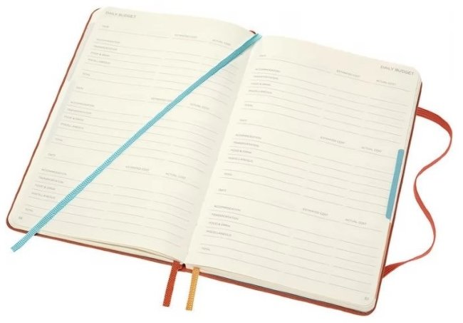 Блокнот Moleskine VOYAGEUR Medium 115x180мм 208стр. нелинованный мягкая обложка, оранжевый Блокнот Moleskine VOYAGEUR Medium 115x180мм 208стр. нелинованный мягкая обложка, оранжевый