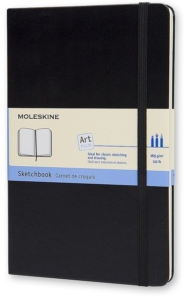 Блокнот для рисования Moleskine CLASSIC SKETCHBOOK LARGE, черный Блокнот для рисования Moleskine CLASSIC SKETCHBOOK LARGE, черный