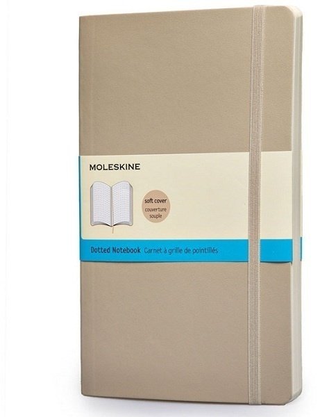 Блокнот Moleskine CLASSIC SOFT, пунктир, бежевый Блокнот Moleskine CLASSIC SOFT, пунктир, бежевый