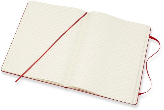 Блокнот Moleskine CLASSIC XLarge, клетка, красный
