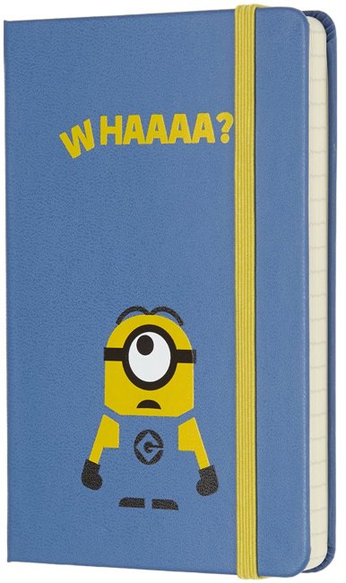 Блокнот Moleskine Limited Edition MINIONS Pocket, линейка, голубой