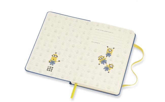 Блокнот Moleskine Limited Edition MINIONS Pocket, линейка, голубой