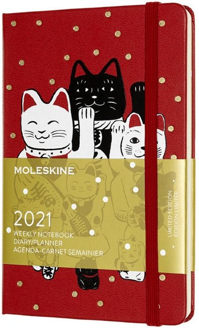 Еженедельник Moleskine MANEKI NEKO Pocket 90x140мм 144стр. красный Еженедельник Moleskine MANEKI NEKO Pocket 90x140мм 144стр. красный