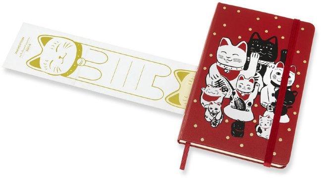 Еженедельник Moleskine MANEKI NEKO Pocket 90x140мм 144стр. красный Еженедельник Moleskine MANEKI NEKO Pocket 90x140мм 144стр. красный