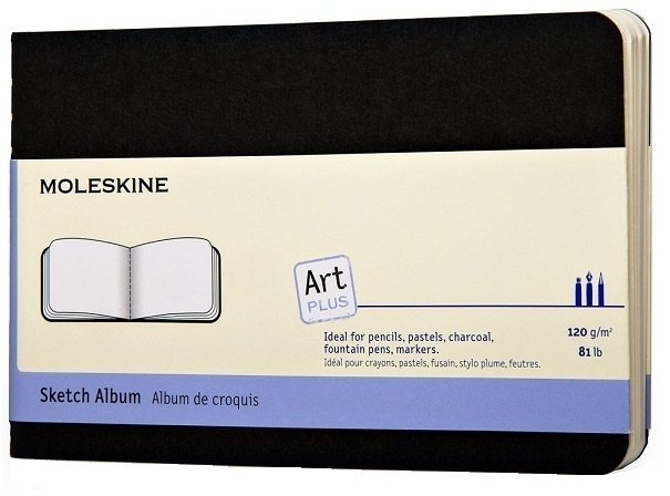 Блокнот для рисования Moleskine CAHIER SKETCH ALBUM POCKET, черный Блокнот для рисования Moleskine CAHIER SKETCH ALBUM POCKET, черный
