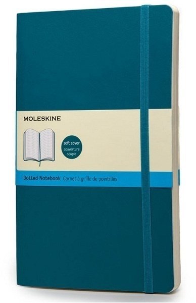 Блокнот Moleskine CLASSIC SOFT, пунктир, бирюзовый