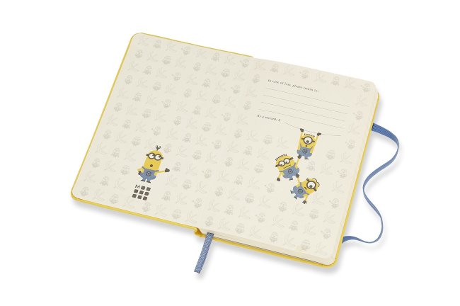 Блокнот Moleskine Limited Edition MINIONS Pocket, линейка, желтый