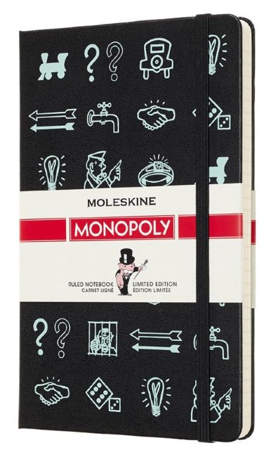 Блокнот Moleskine Limited Edition MONOPOLY Large, линейка Icons Блокнот Moleskine Limited Edition MONOPOLY Large, линейка Icons