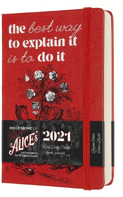 Ежедневник Moleskine ALICE IN WONDERLAND Pocket 90x140мм 400стр. красный