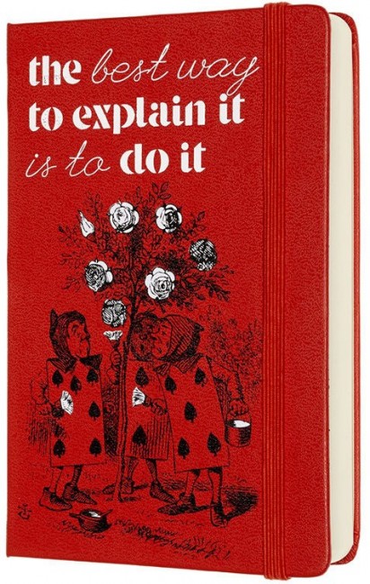 Ежедневник Moleskine ALICE IN WONDERLAND Pocket 90x140мм 400стр. красный