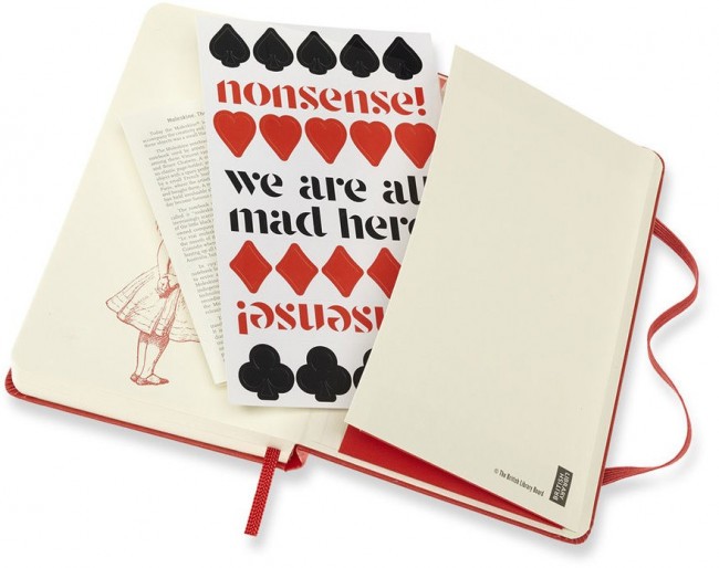 Ежедневник Moleskine ALICE IN WONDERLAND Pocket 90x140мм 400стр. красный