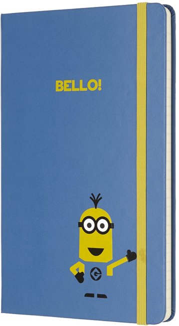 Блокнот Moleskine Limited Edition MINIONS Large, линейка, голубой