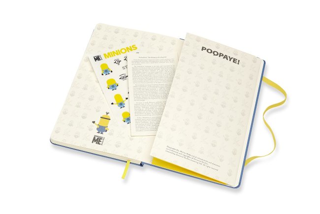 Блокнот Moleskine Limited Edition MINIONS Large, линейка, голубой