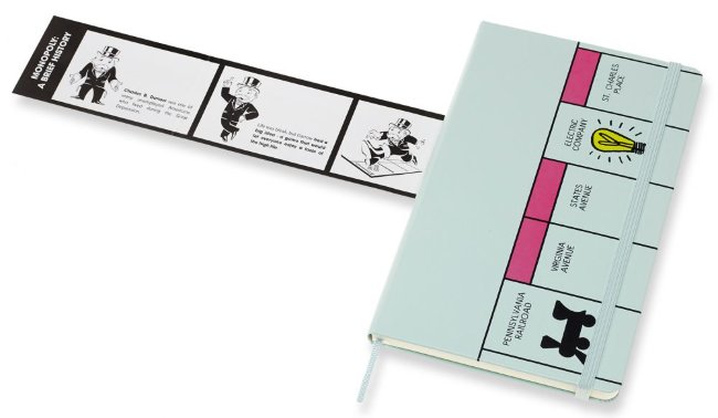 Блокнот Moleskine Limited Edition MONOPOLY Large, линейка Board
